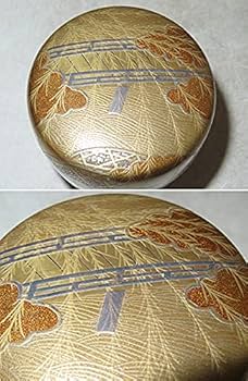 Amazon.co.jp: ◇ 茶道具 薄茶器 棗 金梨地 橋柳 高蒔絵 中棗